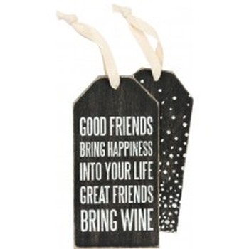 Bottle Tag Great Friends Bring Wine