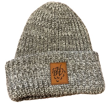 Grey/White Beanie