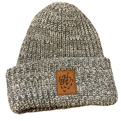 Grey/White Beanie